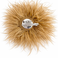 Feder-Brosche camel