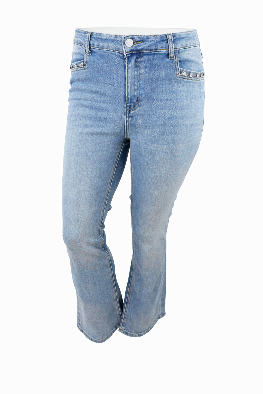 Jeans Schlag mit Glitzersteinen , Gr. 34-42
