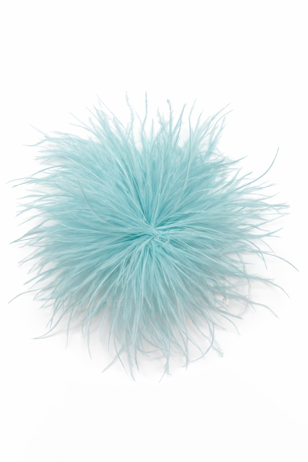 Feder-Brosche türkis