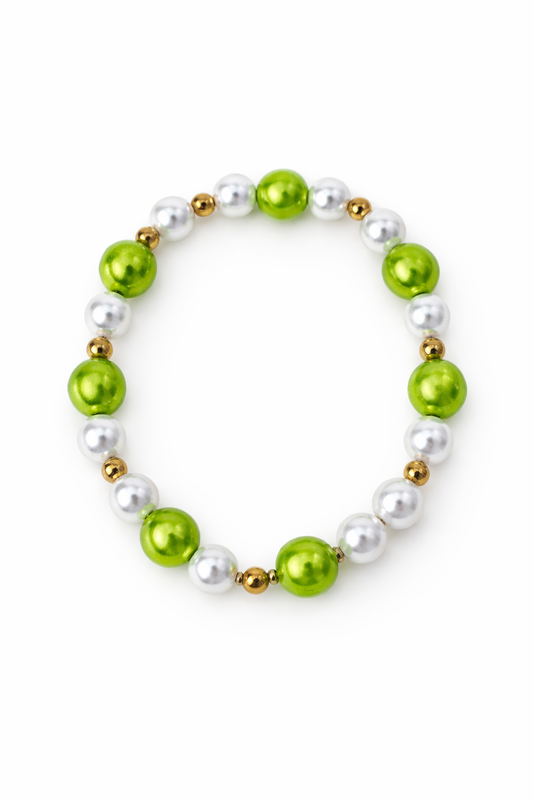 Perlenarmband „Fresh Pearl Green“