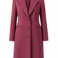 Eleganter Damenmantel in Bordeaux