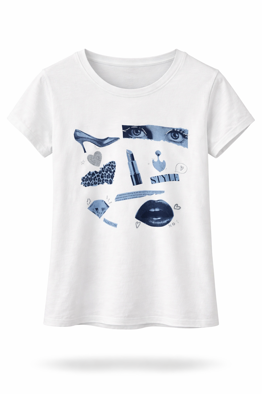 T-Shirt mit Fashion-Print Gr. 34-44