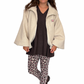 Teddy Jacke Love creme, Gr. 34-42