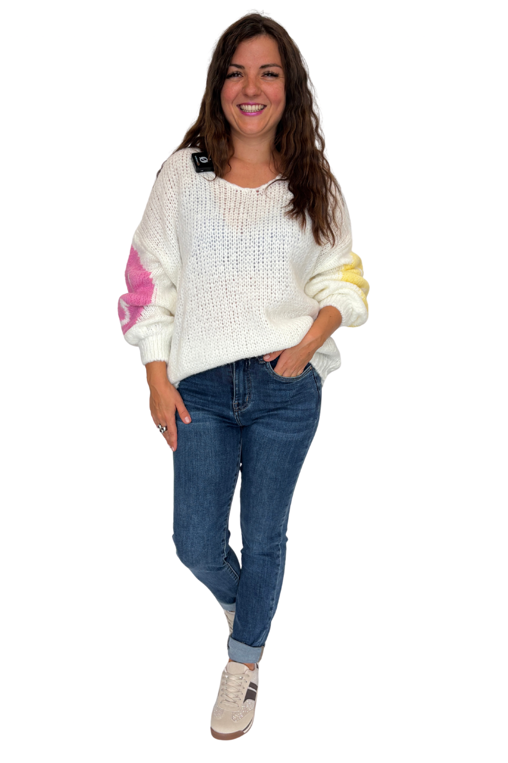Strickpullover "Happy Vibes", Gr. 36-44