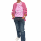 Shirt „Candy Leo“ – pink/lila/weiß, Gr. 34-40