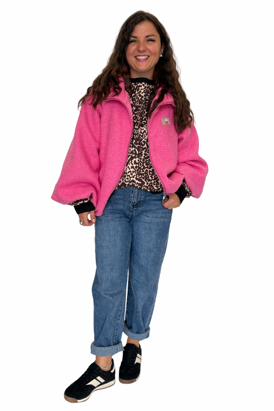 Teddy Jacke Love pink, Gr. 34-42