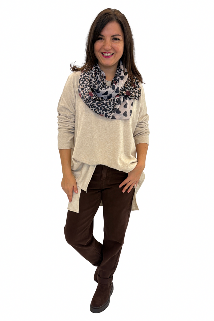 Pullover "Lina" beige, Gr. 38-46