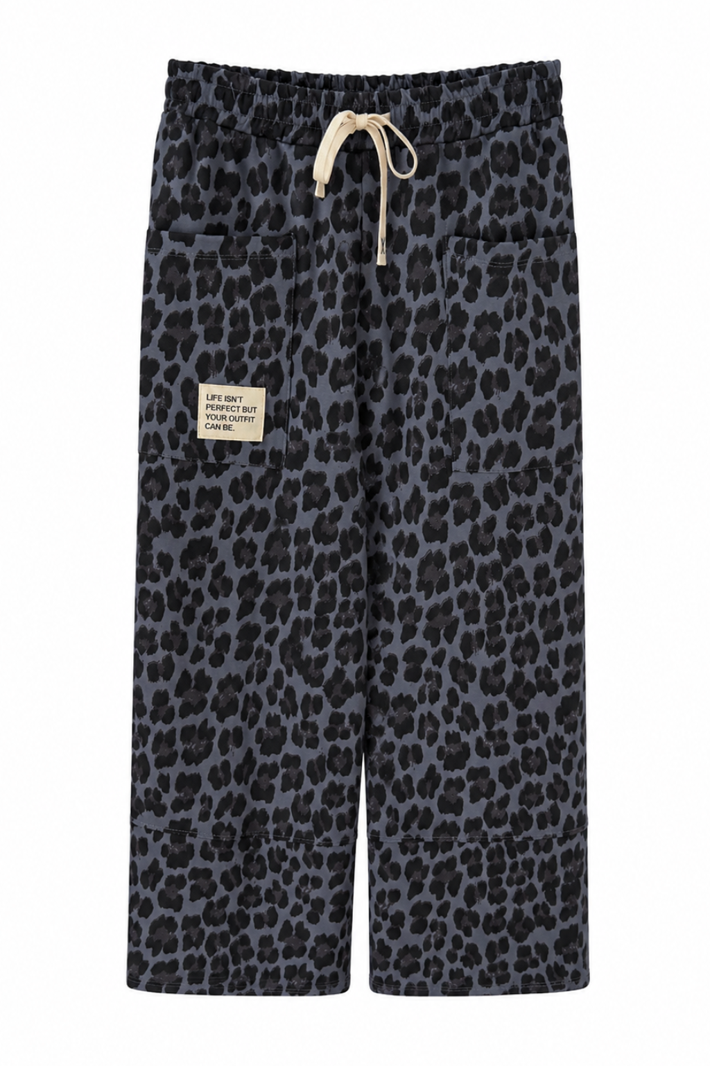 Wild Leo Wide Leg Hose 7/8 blau, Gr. 36-42