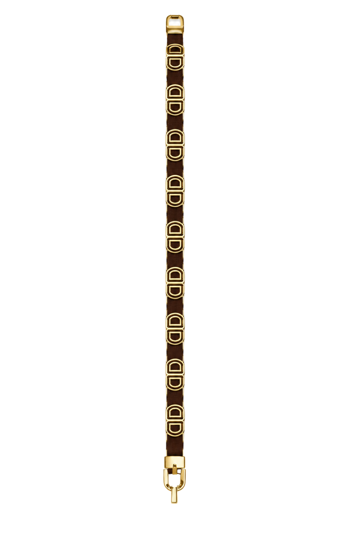 Schmuckgürtel mit Elementen braun/gold