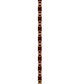 Schmuckgürtel mit Elementen bordeaux/gold