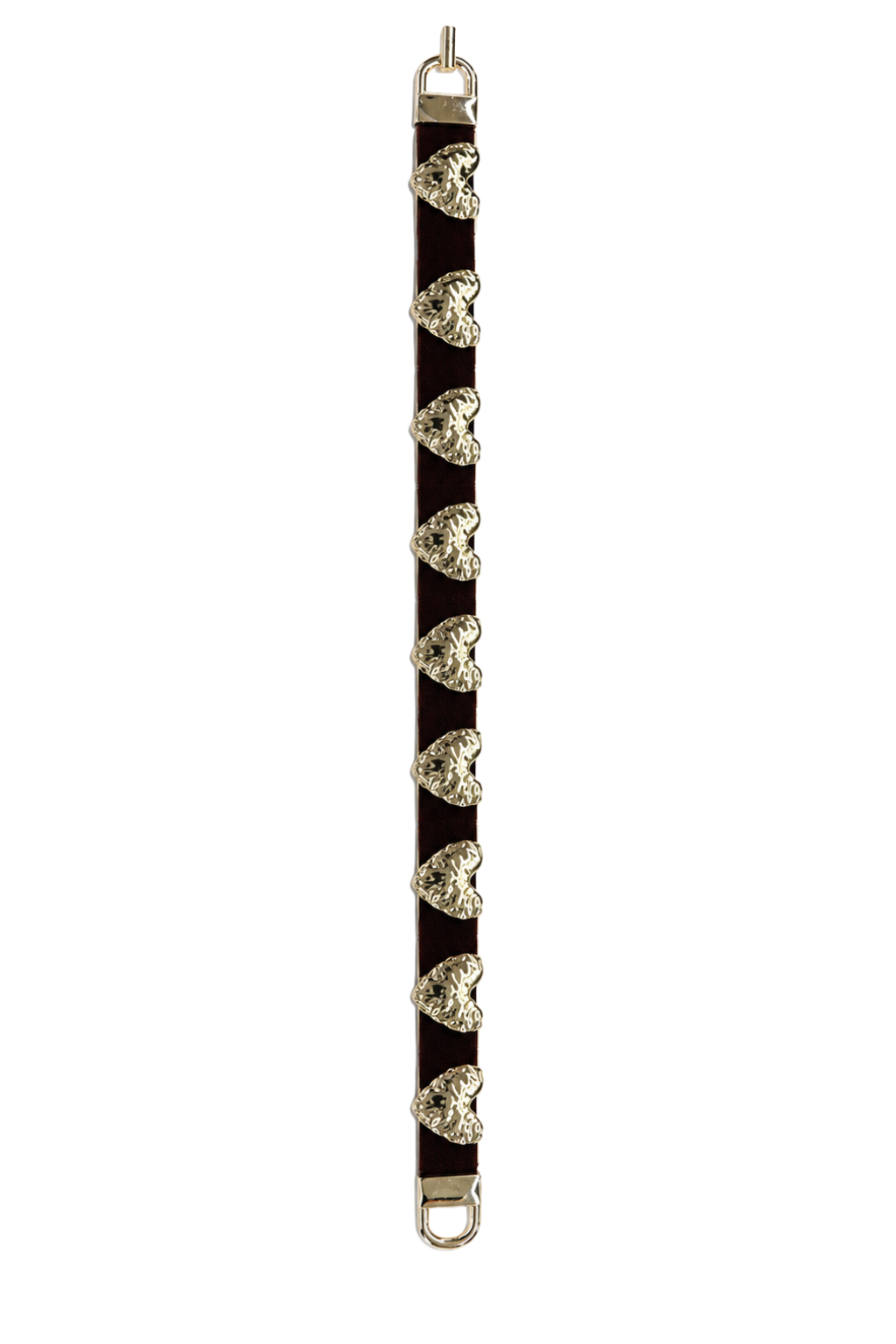 Heart Statement Gürtel braun/gold