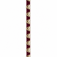 Heart Statement Gürtel bordeux/gold