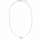 Zarte Herz-Halskette mit Perlendetails silber