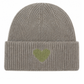 Strickmütze Amour schlamm (Herz in grün)