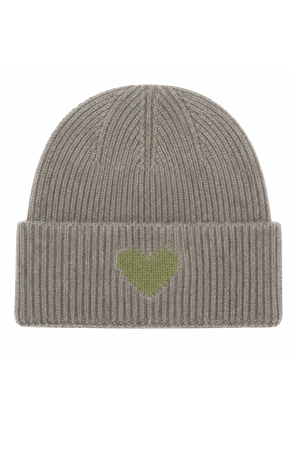 Strickmütze Amour schlamm (Herz in grün)