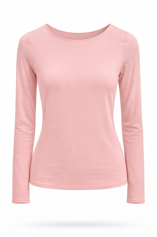 Basic-Shirt rosa, Gr. 36-40