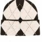 Cozy Argyle Strickmütze rosa/braun
