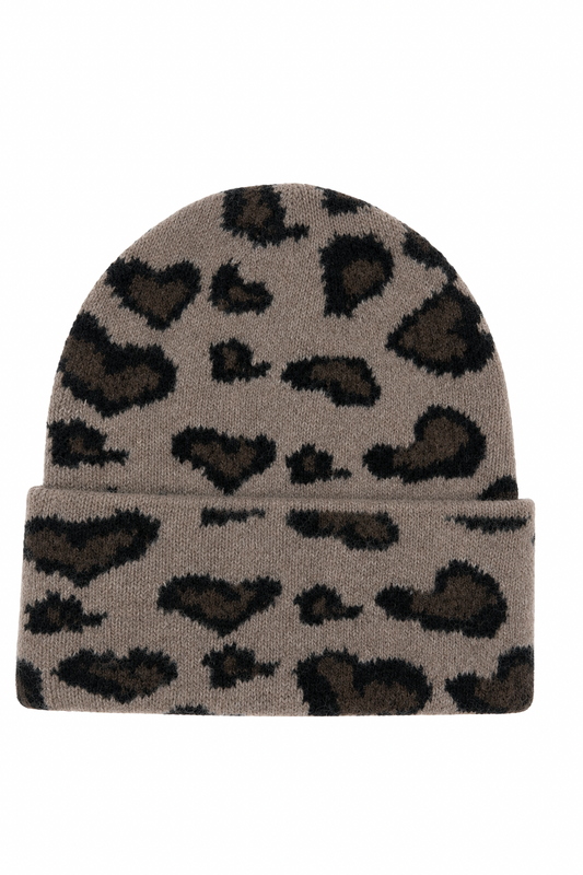 Strickmütze Wild Leo taupe