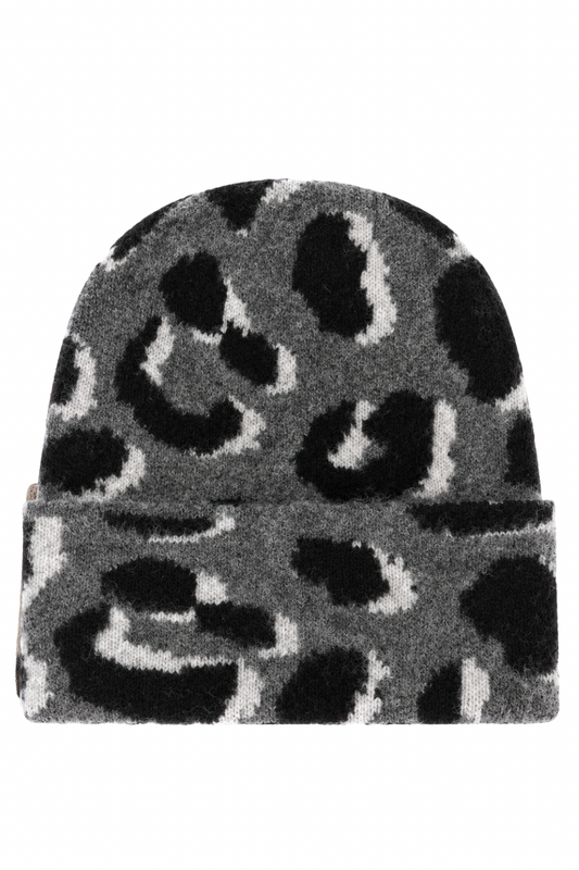 Strickmütze Wild Leo grau