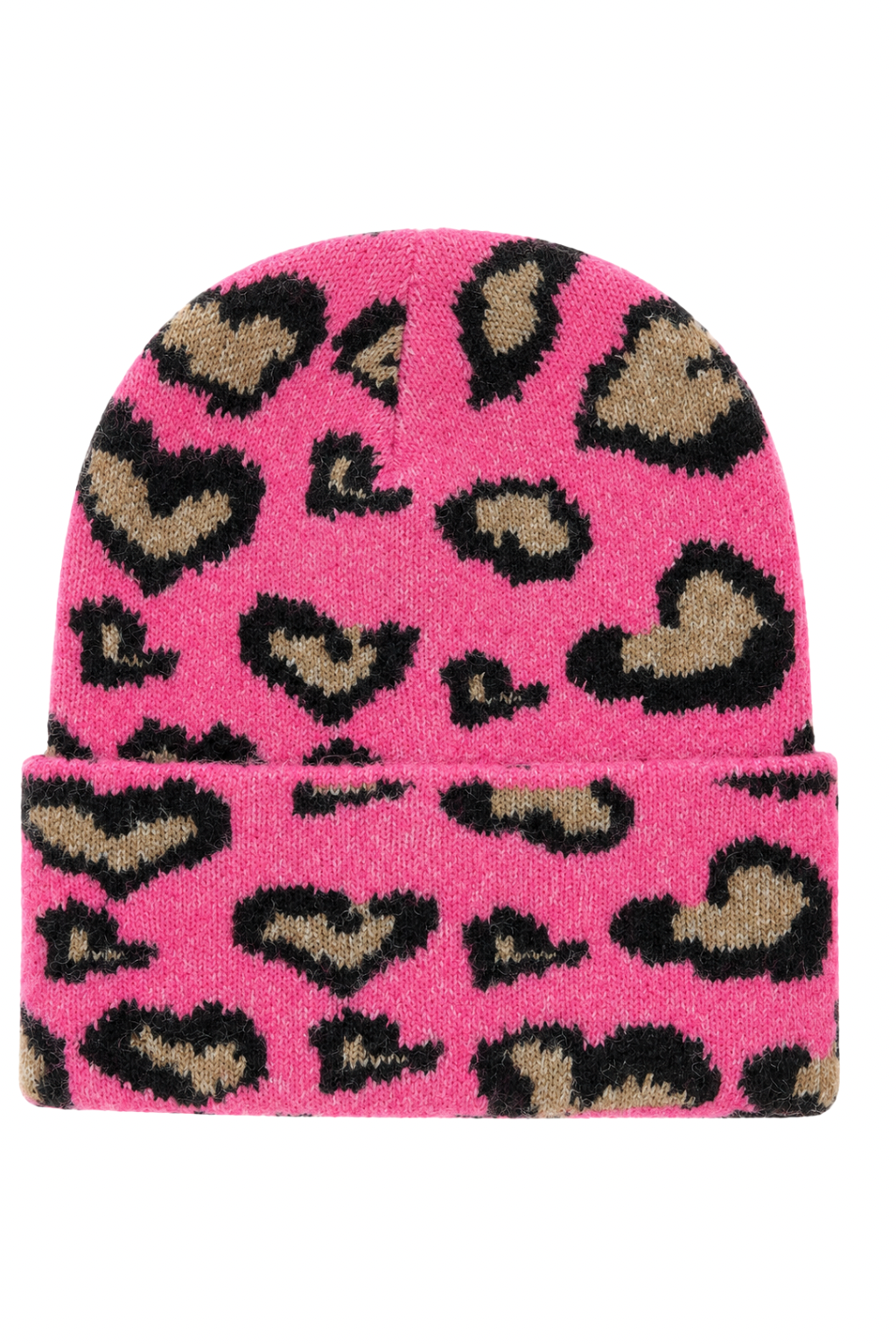 Strickmütze Wild Leo pink