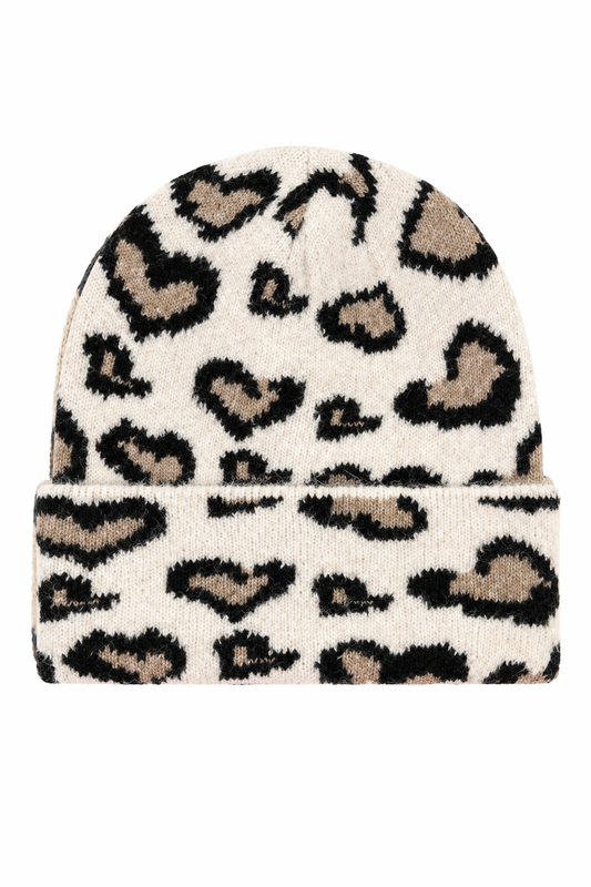 Strickmütze Wild Leo creme