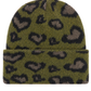 Strickmütze Wild Leo moosgrün