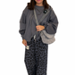 Hoodie-Jacke anthrazit, Gr. 36-42