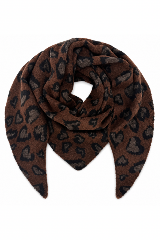Leo Love Kuschelschal  rostbraun