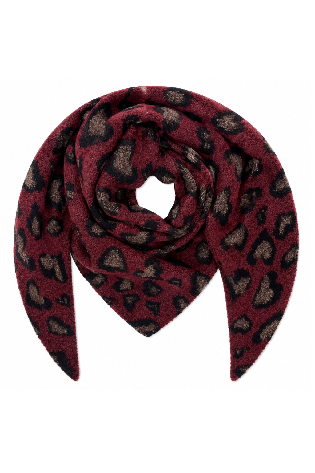 Leo Love Kuschelschal bordeaux