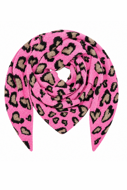 Leo Love Kuschelschal  pink/taupe