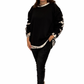 Leo Star Statement Pullover schwarz, Gr. 38-44