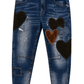 Heart Patch Jeans – Blue Love, Gr. 36-40