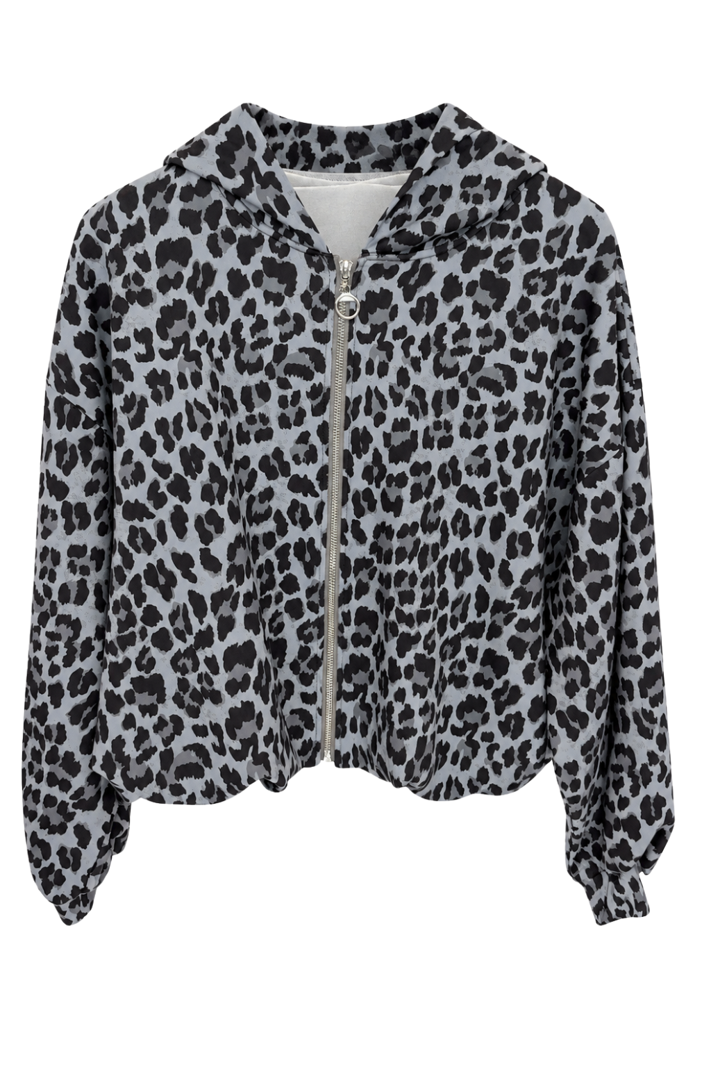 Leo Hoodie-Jacke blau/grau, Gr. 36-42
