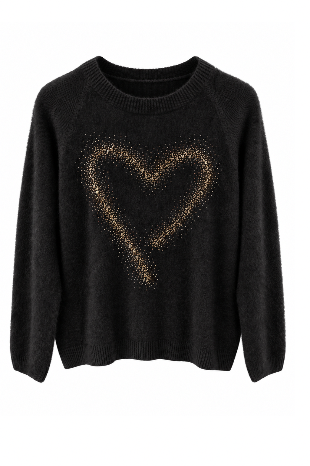 Pullover Heart schwarz, Gr. 34-40