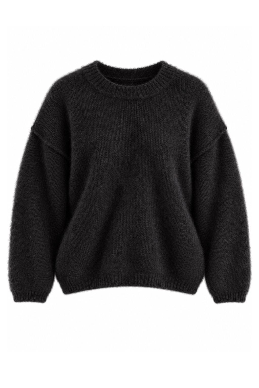ALVA  Alpaka Pullover schwarz. Gr. 34-38