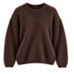 ALVA  Alpaka Pullover schokobraun, Gr. 34-38