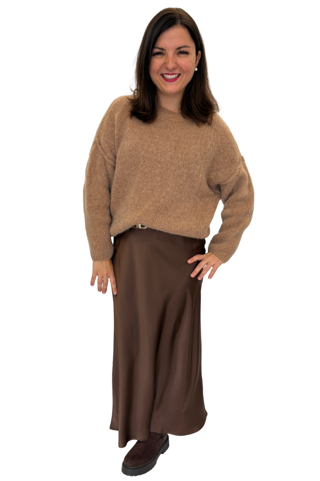 ALVA  Alpaka Pullover camel, Gr. 34-38