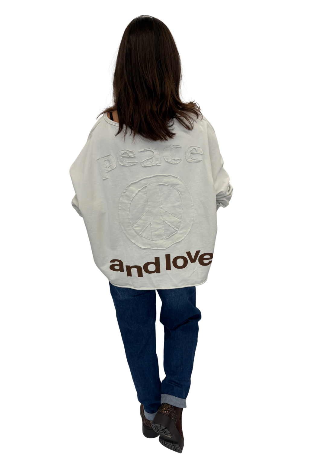 Peace & Love Oversize Sweater, Gr. 38-44