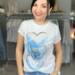 T-Shirt Herz blau