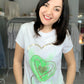 T-Shirt Herz grün