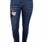 Jeans Heart & Sparkle mit funkelnden Pailletten, Gr. 38-42