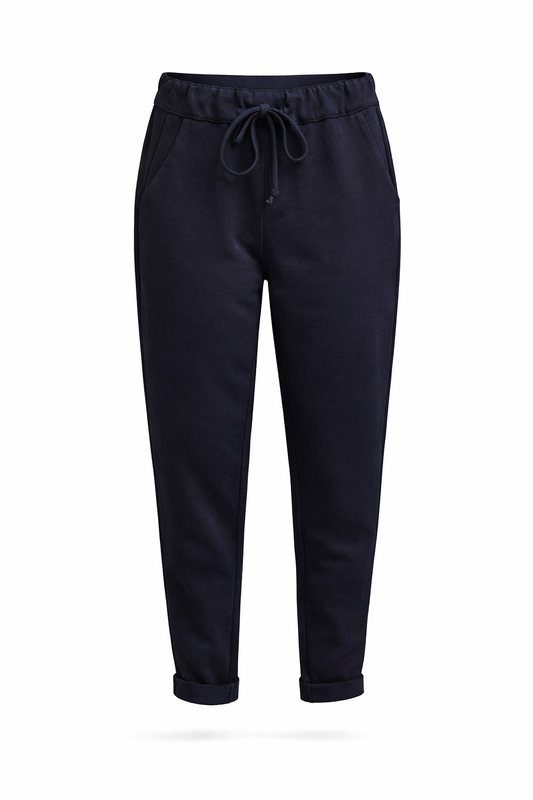 Bequeme Joggerpants mit elastischem Bund dunkelblau Gr. 36-44