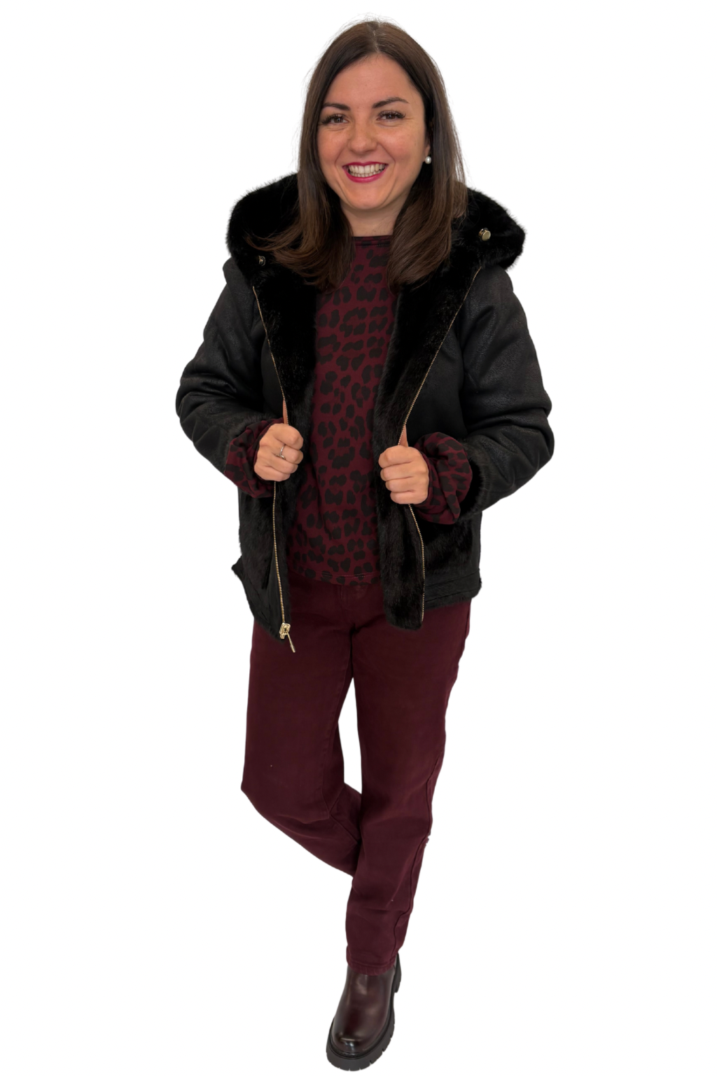 Wendejacke schwarz, Gr. 36-42