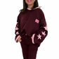 Pullover mit Sterne am Arm bordeaux, Gr. 40-46
