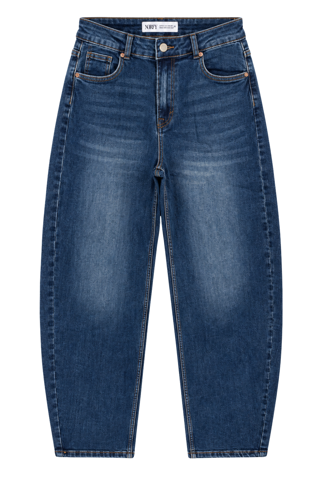 Barrel Jeans – Mid Blue, Gr. 36-44