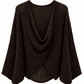 Strick-Wickelpullover schokobraun, Gr. 34-42