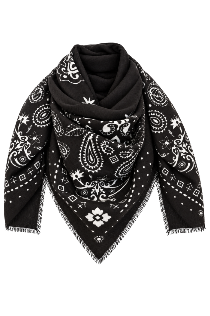 Paisley schwarz/creme