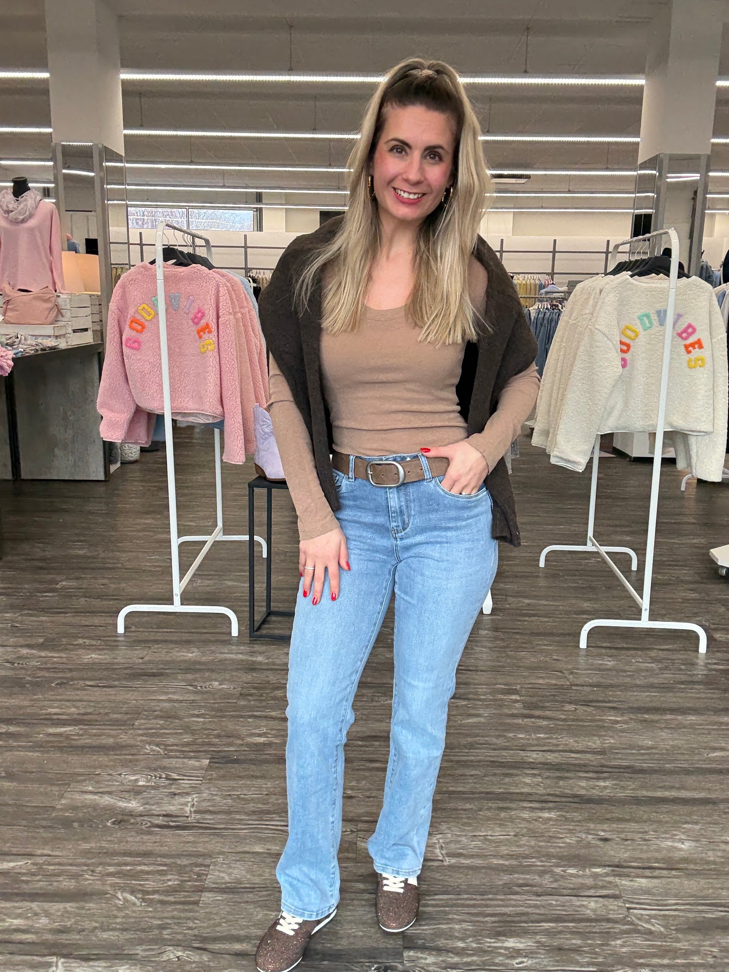Longsleeve leicht Transparentes ,  Gr. 34-40