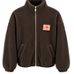 Teddy Fleece Jacke braun, Gr. 34-42