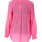 Bluse mit floraler Stickerei neonpink, Gr. 38-44